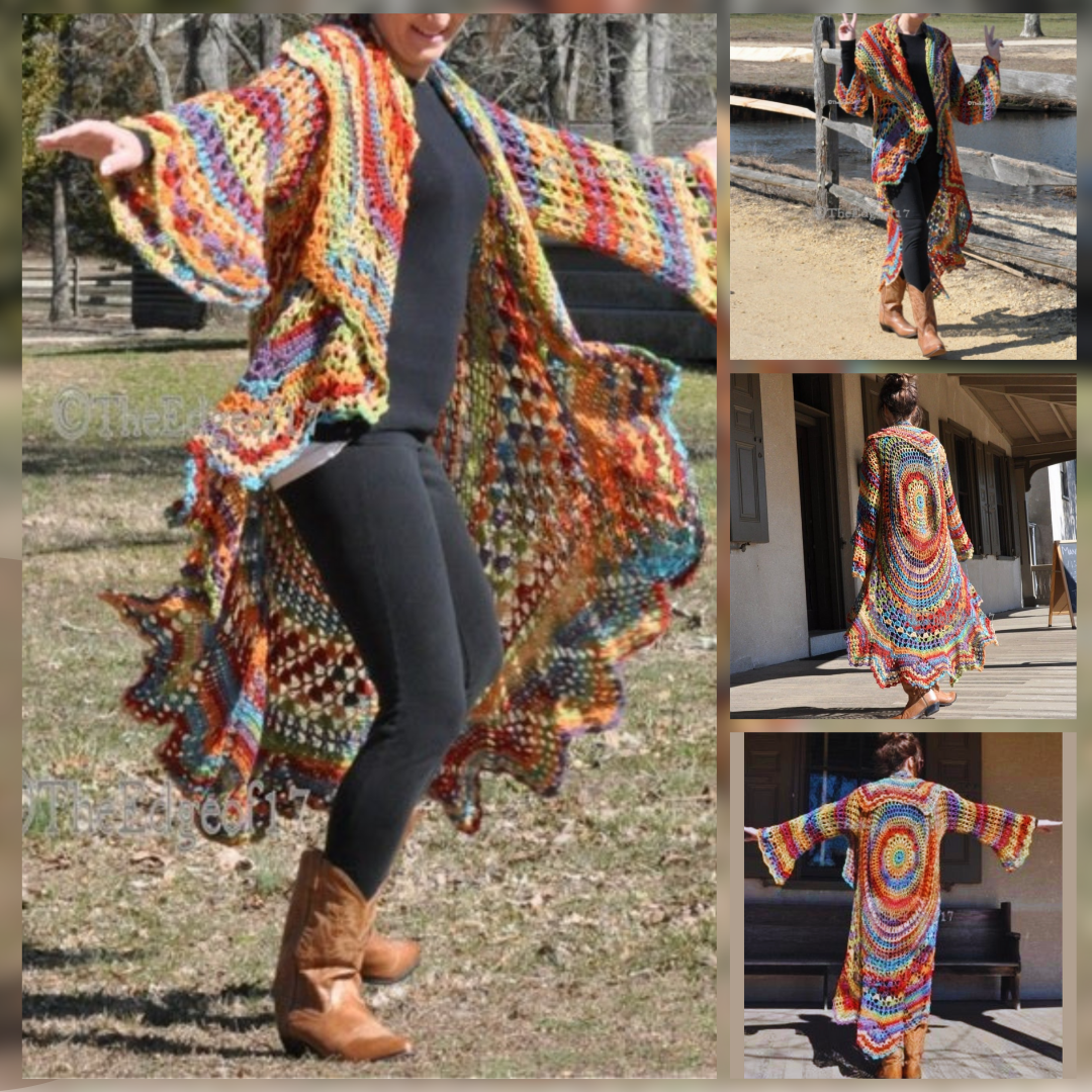 Bohemian Hippie Sweater Crochet PATTERN