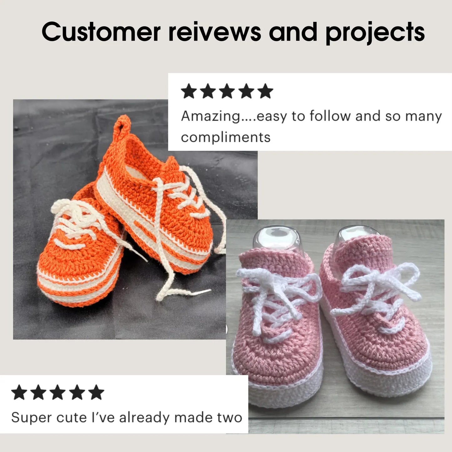 Crochet pattern baby shoes