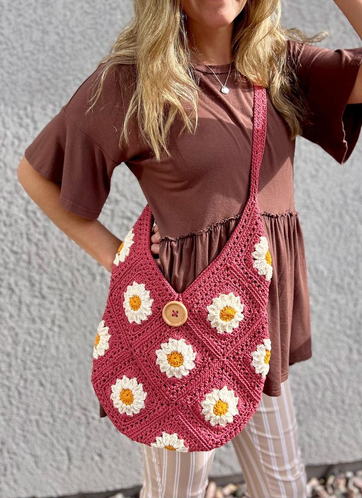 Summer Days Daisy Bag Crochet Pattern