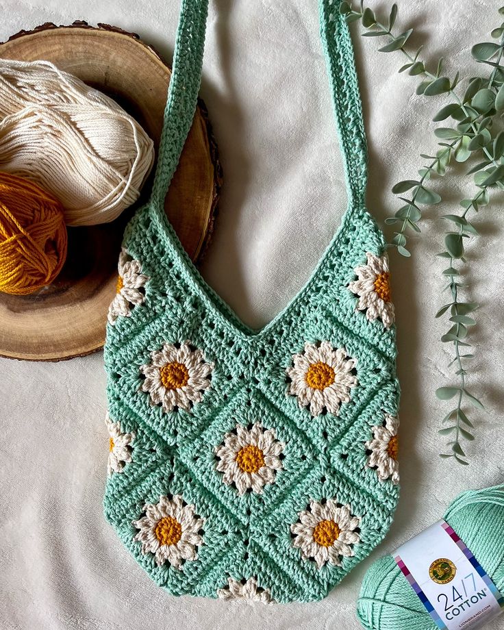 Summer Days Daisy Bag Crochet Pattern